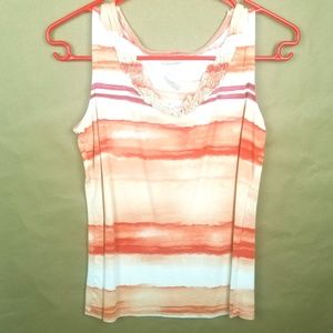 St.Johns Bay Striped Tank Top SZ.M